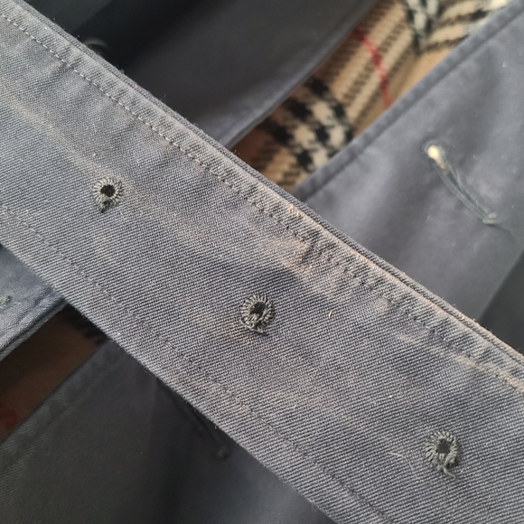 Vintage Classic Blueberry Trench TAILORED SLEEVES - Picture 6 of 8